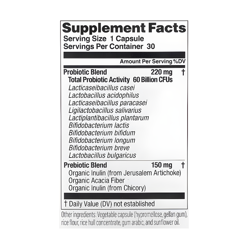 Sixty Billion Probiotic