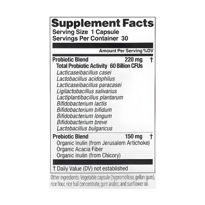 Sixty Billion Probiotic